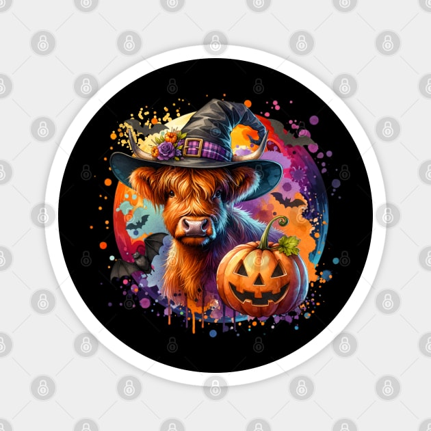 Halloween Cow Magnet by HolidayBug